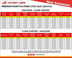 Updated Trip Schedule Of Our Dagupan To Victory Liner Inc Facebook