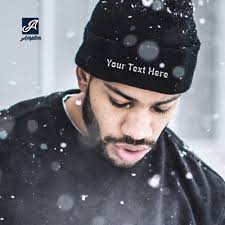 Custom Embroidery Personalized Text Embroidered Cuffed Beanie Hat Gift  Winter Beanie for Men & Women Ski Custom Personalized