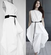 White Asymmetrical Maxi Dress Avant Garde Deconstructed White Draped Dress White Futuristic Parachute Dress Lagenlook Bubble Dress In 2020 Dresses Asymmetrical Maxi Dress Maxi Dress