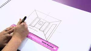 Center it on the page, so there is room to draw the rest of the box.< Bbc Two I Want To Design Drawing A 3d Room Plan And A Floor Plan From Above