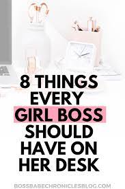 What Every Girl Boss Should Have On Her Desk Office Ideas For Work Office Organization At Work Girl Boss Office Decor