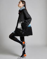 Joanne Hynes Sylvia Borg, Nylon And Patchwork Sequin Swing Cargo Coat