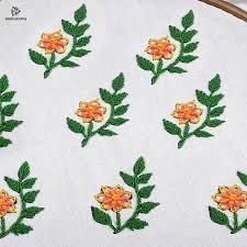 Hand Embroidery All Over Design For Dress Design Dress Embroidery Hand In 2020 Hand Embroidery Patterns Flowers Embroidery Flowers Pattern Simple Embroidery