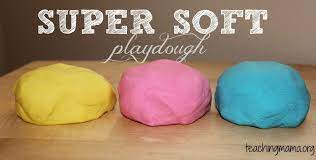 A natural homemade playdough recipe. Super Soft Playdough Recipe