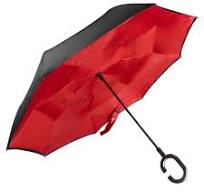 711TEK Inverted Umbrellas Double Layer Waterproof Inside Out ...