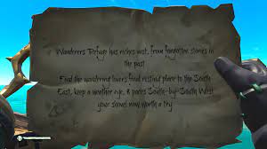 Everyone stands on equal ground, with the same weapons, the same ships and the same armor. We Wandered Around Wanderers Refuge For An Hour And Couldn T Figure The Second Half Out Anyone Got An Idea Of This Riddle Seaofthieves
