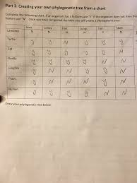 Solved Draw A Phylogenetic Tree Using The Given Informati