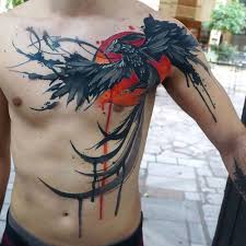 This lined tattoo design has four vibrant hues, which begin with golden wings this beautiful black and red phoenix design will look great wrapped around your arm. 101 Best Phoenix Tattoos For Men Cool Design Ideas 2021 Guide