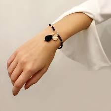 Bcharmd Adrienne Black Agate Bracelet Gold Sophisticato Jewellery Black Agate Bracelet Agate Bracelet Bracelets