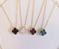 Designer Jewellery Bracelet Dupe Van Cleef Four Leaf Clover Necklace Clover Necklace Clover Jewelry