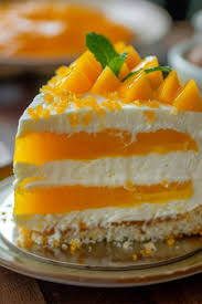 Mango Tango Cheesecake Cake - recipesrush.com