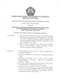Lampiran keputusan direktur politeknik negeri bengkalis. Penetapan Kalender Akademik Program Perkuliahan Pem Akamigas Ta 2019 2020 Pem Akamigas Cepu