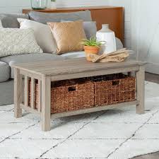 Shop for woven coffee table online at target. Must Have Ethan Mission Coffee Table With Woven Baskets Driftwood Saracina Home From Saracina Home Accuweather Shop