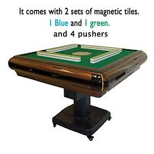 166 Tiles American Automatic Mahjong Table Pedestal Comes 2 Sets Of Magnetic Tiles 166 Tiles 1 Blue 1 Green Walmart Com In 2020 Mahjong Table Magnetic Tiles Mahjong Set