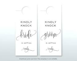 Door Hangers Templates Wedding Hanger Template For Word ...