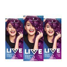 25 gorgeous purple hair color ideas to try in 2020. Schwarzkopf Live Ultra Brights Semi Permanent Colour Purple Punk Number Of 3 By Schwarzkopf Amazon De Beauty