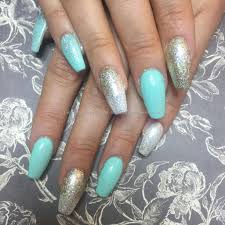 Green acrylic nails help you look your sophisticated best. Mint Green And Pink Acrylic Nails Nail And Manicure Trends