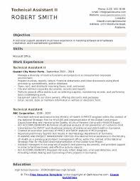 A finance assistant cover letter must highlight qualification and certifications for fresher, and professional credentials for the letter can be written by any fresher or experienced person. Technical Assistant Resume Samples Qwikresume