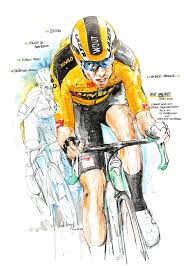 Wout van aert heeft zondag een volgende voorzichtige stap gezet in zijn revalidatie. Chapeau Wout Van Aert Jumbo Visma Gewinnt Nach Stade Bianche Auch Die 111 Austragung Von Mailand San Remo 2020 100x70cm Fietsen Fiets Schilder