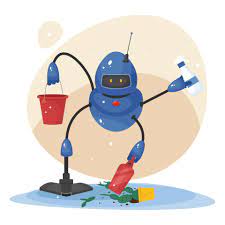 Bedroom background cartoon window cleaner. Robot Cleaner Vacuum Cleaner For Floor Cleaning Window Cleaning And Room Cleaning New Concept Of Robotic Technologies Cute Vector Illustration In Flat Style Isolated On White Background 2741157 Vector Art At Vecteezy