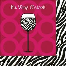 Wine O Clock Beverage Napkins Humorous Party Themes Platesandnapkins Com Funny Cocktail Napkins Funny Cocktails Wine Party Theme