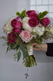 Stunning Bouquet Made From Seeded Eucalyptus Garden Roses Peonies And Bells Of Ireland With A Lovely Personal Touc Get Well Flowers Wedding Flowers Bouquet
