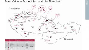 Karten von der slowakei mit straßenkarte. Baumarkte In Tschechien Und Der Slo Diy Online