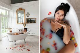 Milk bath photography is wildly popular at the moment, and not just for maternity portraits. Guide To Milk Bath Photography 16 Top Tips