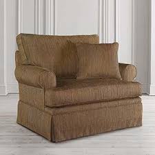chair and a half by bassset 47 inches wide try in a soft blue or beige denim slip cover furniture oversized chair living room bassett furniture