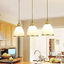 Boven de eettafel, in de keuken of in de hal. Rtyuiowoondecoratie Lampen Moderne E27 Hanglampen Eettafel Hanglamp 3 Lampen Metalen En Glazen Kap Hanglamp Goud Voor