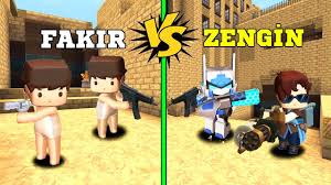 Zengin Vs Fakir In Silahli Kapismasi Mini World W Oguz Aslan Youtube