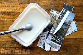 Apply strips of newspaper one by one, ensuring they soak up glue as you apply. How To Make Paper Mache Paste From Flour Red Ted Art Make Crafting With Kids Easy Fun