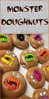 Maybe you would like to learn more about one of these? Monster Doughnuts Halloween Food Party Recipe Idea Easy Diy Donut Doughnut Spooky Halloween Desserts Monster Doughnuts Halloween Food For Party