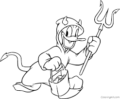 Mickey , pluto , goofy, and the whole gang have always been a lot of fun to work with. Donald Duck In The Devil Costume Coloring Page Coloringall