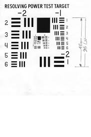 digital camera resolution test procedures