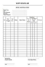 Anda di halaman 1 dari 1. Download Format Buku Agenda Guru Dilengkapi Cara Pengisiannya