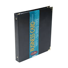 Heavyweight business card holder, business card sleeve pockets hold 3.5 x 2 inch business cards, credit cards, business card sleeves fit 3 ring binders, acid free, archival safe, pack of 30. Samsill 81080 Classic Black 11 1 8 X 10 1 4 Business Card Binder 200 Card Slots