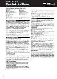 Phosphoric Acid Cleaner