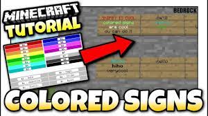 I wanna make a red diamond in minecraft. Minecraft How To Make Colored Signs Randomize Tutorial Mcpe Xbox Bedrock Youtube