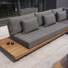 Then, arrange an end table on either side of the sofa and complete the look with a pair of table lamps. Life Garden Teak Furniture Fitz Roy Lounge Set Highgate Furniture