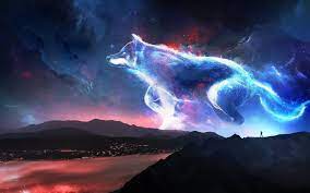 Thanks, this alone got me hyped i would definitely buy this if it was made into a ps4 theme. Wolf Mountains Fantasy Sky Art Wallpaper Fantasy Wolf Wolf Background Animal Wallpaper