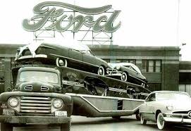 Image Transporteur De Voitures De Fan T Zee Du Tableau Hauler Voiture Vintage Camion Transport