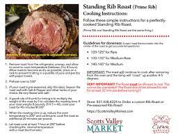 Standing Rib Roast Cooking Instructions Rib Roast Cooking Rib Roast Cooking Instructions