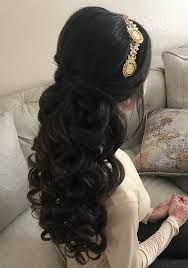 Indian Henna Night Hair Style Long Half Up Half Down Cabello Y Belleza Peinados Cabello Indio
