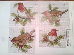 Sont proposés sur d'anciens numéros, plusieurs activités manuelles et gratuites. Grille De Point De Croix Oiseaux De Noel Rakuten