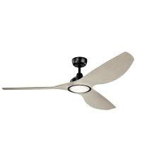 Outdoor ceiling fans are available for your choice of pull chain, wall control, and remote control. Kichler Imari 65 In Satin Black Led Indoor Outdoor Ceiling Fan With Light 3 Blade In The Ceiling Fans Department At Lowes Com