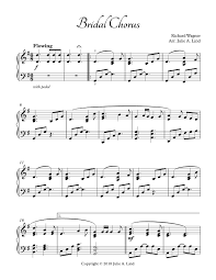 Bridal Chorus Also Known As Here Comes The Bride Wedding Processional This Piano Solo Arrangement Has A 6 8 Tim Bridal Chorus Sheet Music Violin Sheet Music