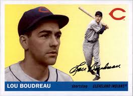 2020 Topps Archives LOU BOUDREAU 1955 Style Base Card Indians #53