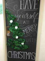 Chalkboard Christmas Door Decorations Dorm Christmas Classroom Door Christmas Door Decorating Contest Holiday Door Decorations