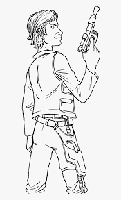 It is suitable for all ages: Top 25 Free Printable Star Wars Coloring Pages Online Simple Han Solo Drawing Hd Png Download Kindpng